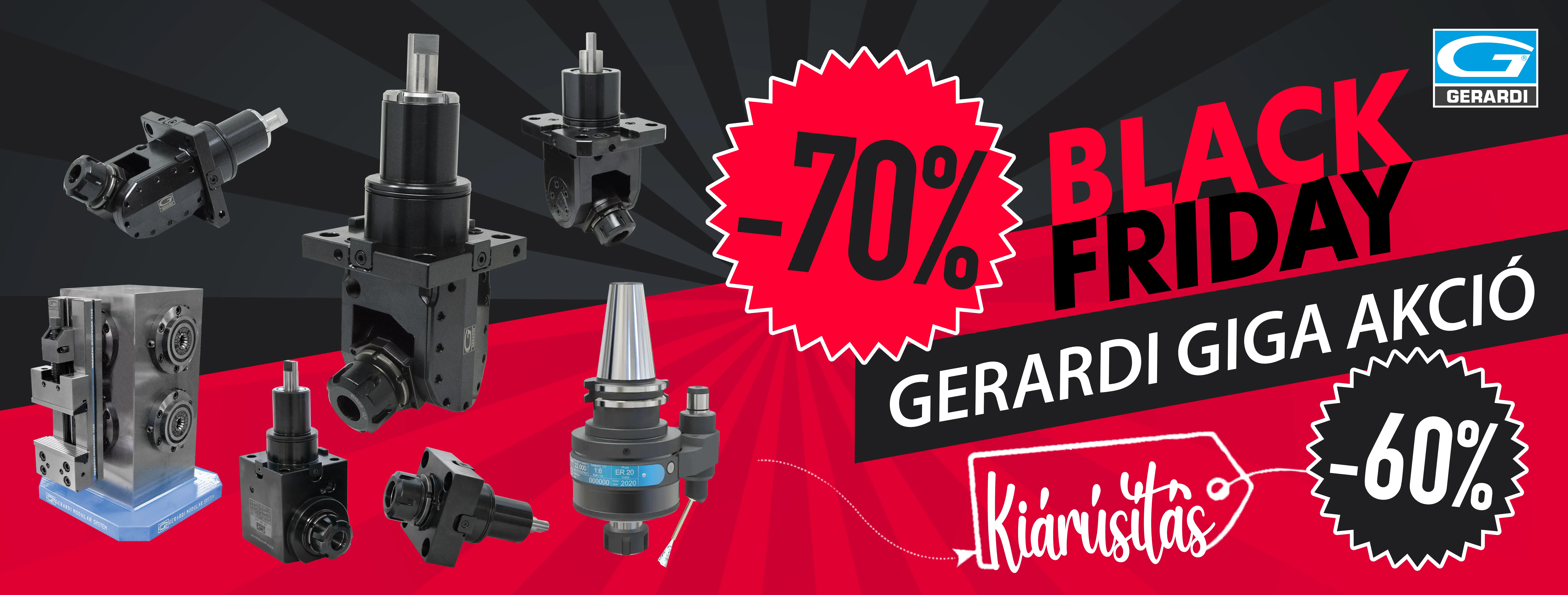 Gerardi Black Friday 2026 akciós banner