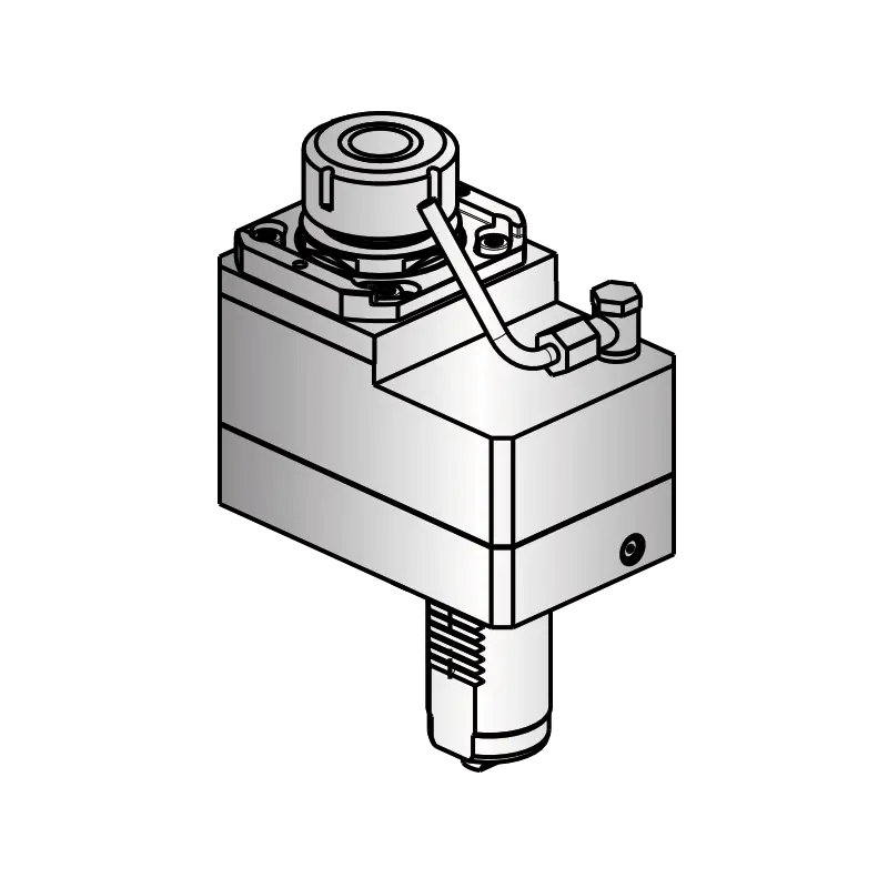 Axiális eltolt (Z-irány) hajtott tartók VDI40 (Mazak) csatlakozással.