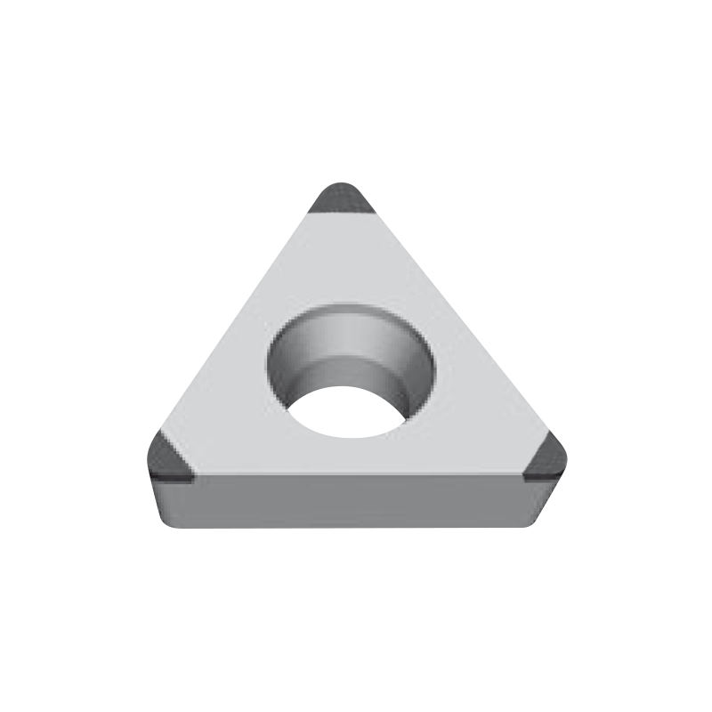 TCGW forrasztott CBN esztergalapka, 1 élű, forgácstörő nélkül