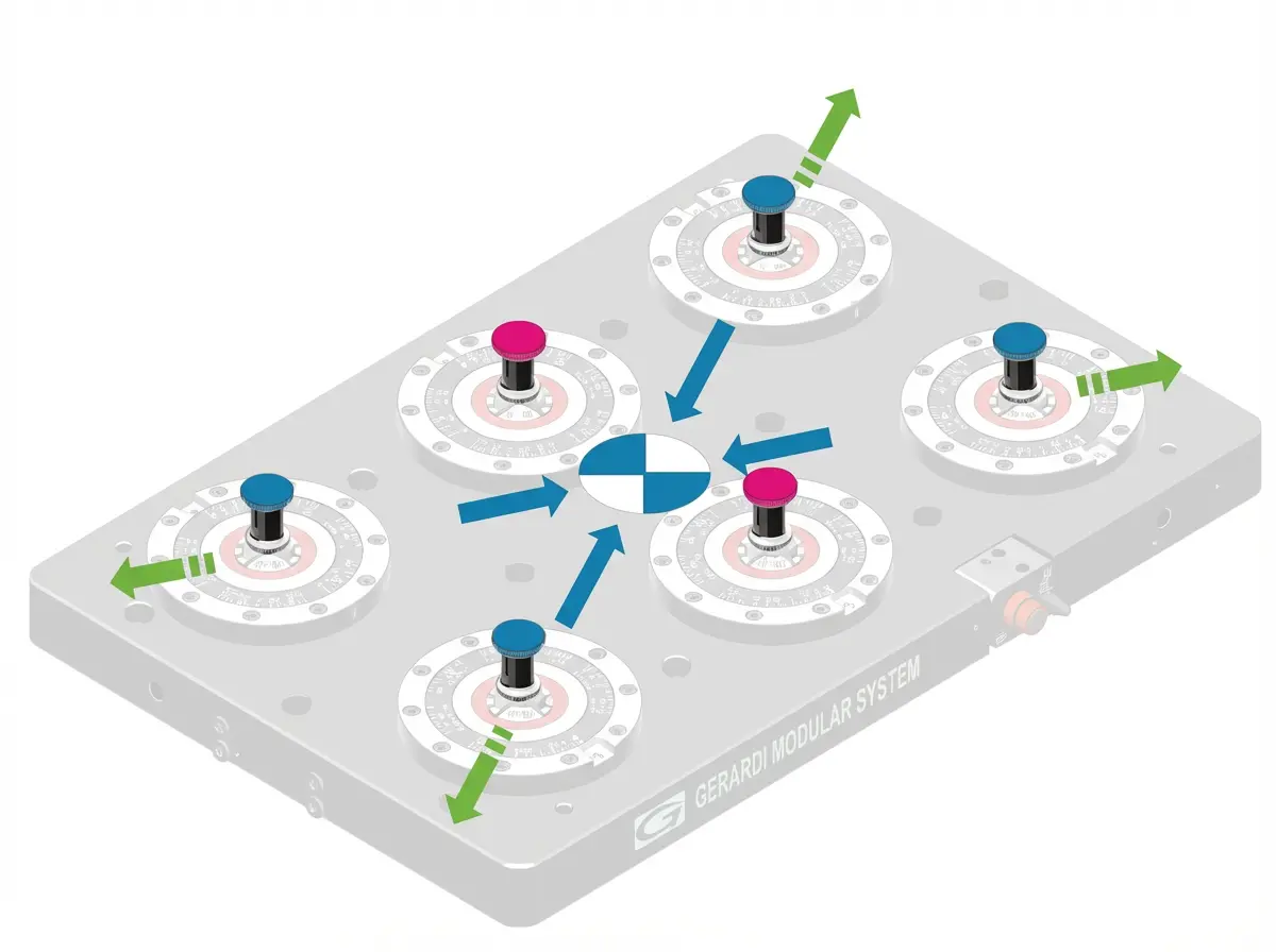Zero Point konfiguráció – centírozó és szorító csapok