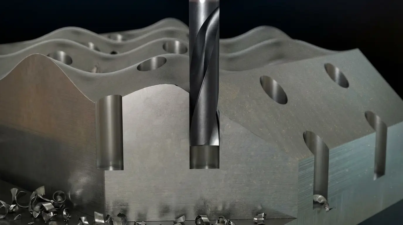 Flat bottom fúró CNC megmunkálás